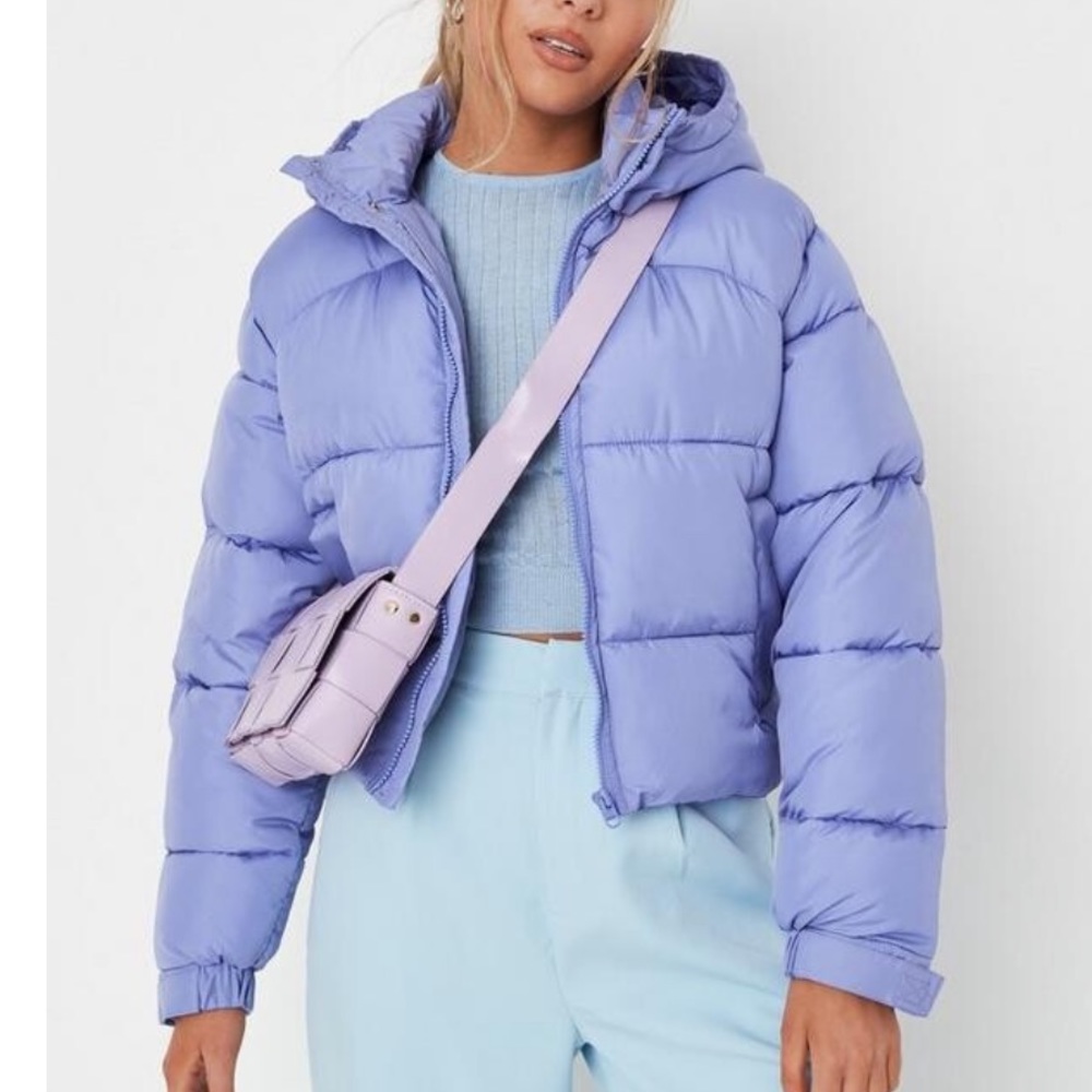 📦 MOVING SALE 📦 Missguided Hooded Puffer Jacket - Picture 1 of 10